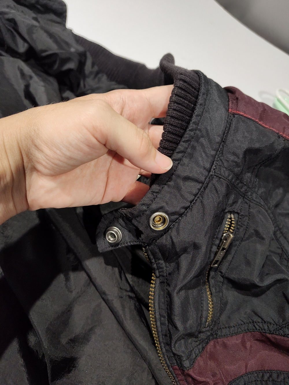 vintage Diesel Nylon men's Motorcycle/Racing Bomber Jacket size XL - Picture 8 of 15
